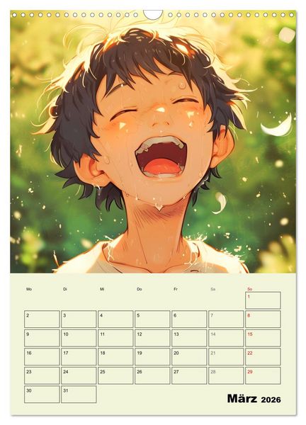 Produktbild: Coole Manga Kids. Lustige Abenteuer im Pixelreich (Wandkalender 2026 DIN A3 hoch), CALVENDO Monatskalender