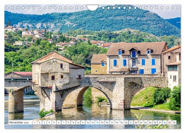 Produktbild: Millau - Die Stadt zur Br&uuml;cke (Wandkalender 2026 DIN A4 quer), CALVENDO Monatskalender