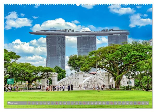 Produktbild: Singapur - Asiatische Lifestyle Metropole (Wandkalender 2026 DIN A2 quer), CALVENDO Monatskalender