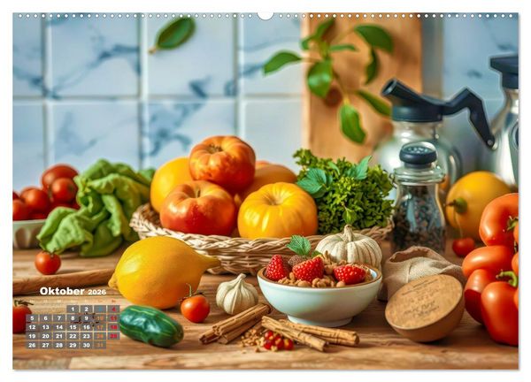 Produktbild: Stillleben aus der K&uuml;che (Wandkalender 2026 DIN A2 quer), CALVENDO Monatskalender