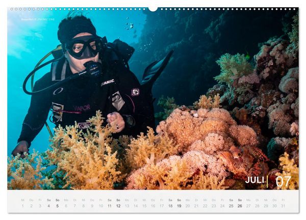 Produktbild: Einfach Tauchen - Wunderbare Tauchpl&auml;tze und Korallenriffe (Wandkalender 2026 DIN A2 quer), CALVENDO Monatskalender