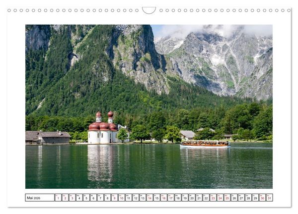 Produktbild: Morgen am K&ouml;nigssee - Spiegelungen und Stille (Wandkalender 2026 DIN A3 quer), CALVENDO Monatskalender