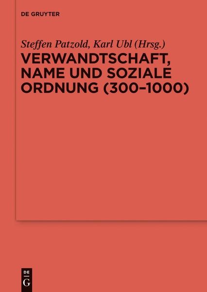 Produktbild: Verwandtschaft, Name und soziale Ordnung (300-1000)