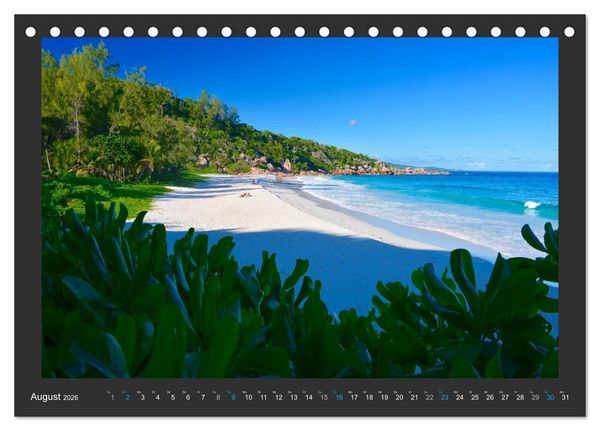 Produktbild: Seychellen - Der Garten Eden im Indischen Ozean (Tischkalender 2026 DIN A5 quer), CALVENDO Monatskalender