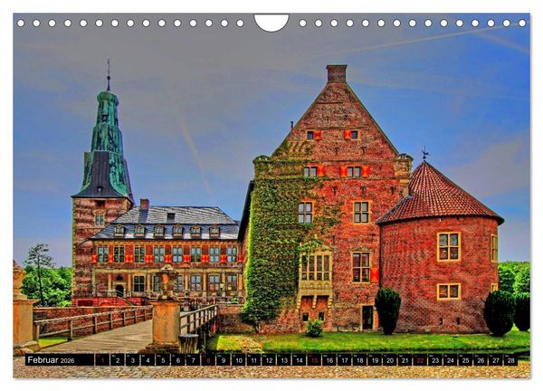 Produktbild: Burgen und Schl&ouml;sser im M&uuml;nsterland (Wandkalender 2026 DIN A4 quer), CALVENDO Monatskalender