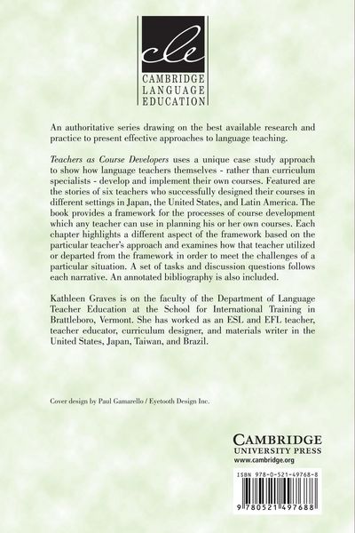 Produktbild: Teachers as Course Developers