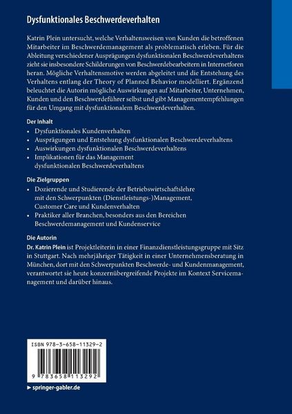 Produktbild: Dysfunktionales Beschwerdeverhalten
