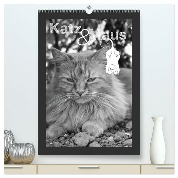 Produktbild: Katz & Maus (hochwertiger Premium Wandkalender 2026 DIN A2 hoch), Kunstdruck in Hochglanz