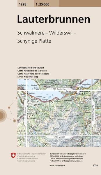 Produktbild: Swisstopo 1 : 25 000 Lauterbrunnen