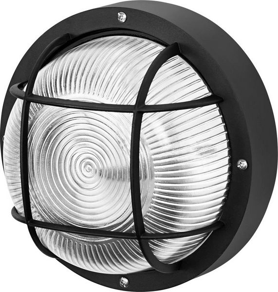 Produktbild: OSRAM HOMELIGHTING Bulkhead Essential Round E27 Black 4058075845626 Deckenleuchte, Wandleuchte Schwarz
