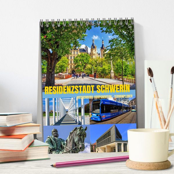 Produktbild: Residenzstadt Schwerin - Mecklenburg-Vorpommern - Terminplaner (Tischkalender 2026 DIN A5 hoch), CALVENDO Monatskalender