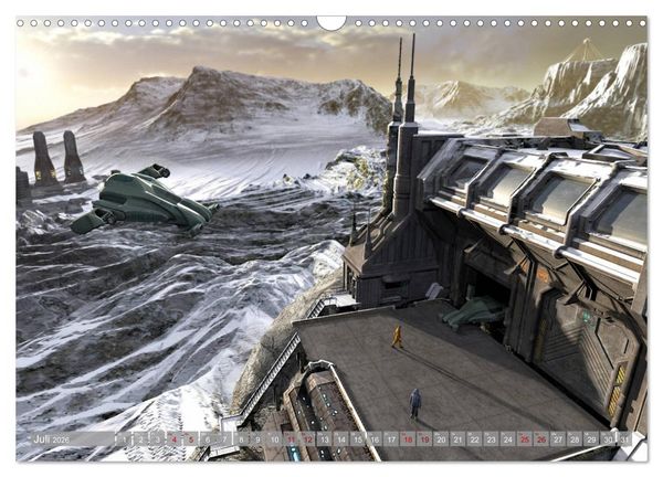 Produktbild: Science Fiction Visionen (Wandkalender 2026 DIN A3 quer), CALVENDO Monatskalender