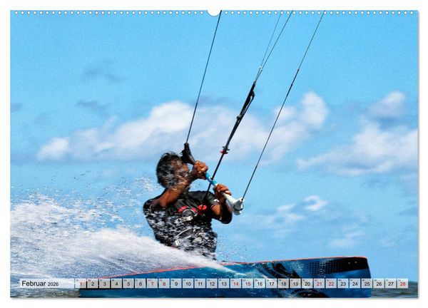 Produktbild: Kitesurfen - Action pur (hochwertiger Premium Wandkalender 2026 DIN A2 quer), Kunstdruck in Hochglanz