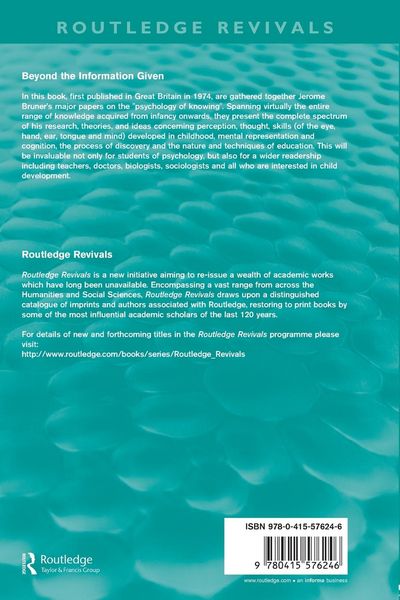 Produktbild: Beyond the Information Given (Routledge Revivals)