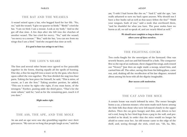Produktbild: Aesop's Fables (Special Edition)
