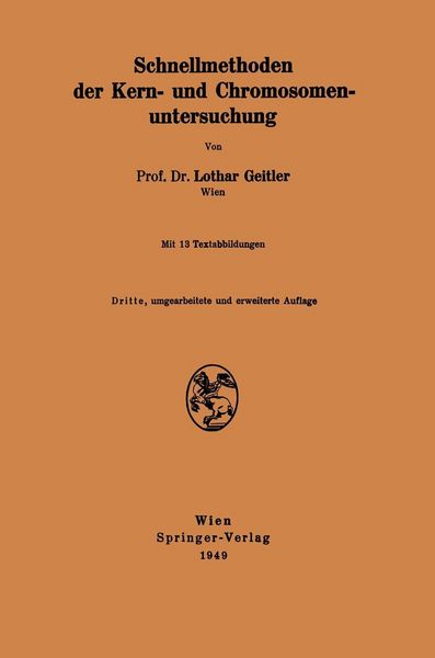 Produktbild: Schnellmethoden der Kern- und Chromosomenuntersuchung
