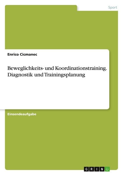 Produktbild: Beweglichkeits- und Koordinationstraining. Diagnostik und Trainingsplanung