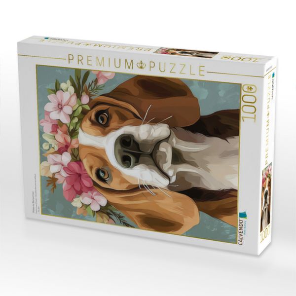 Produktbild: CALVENDO Puzzle Pfoten im Blumenmeer | 1000 Teile Lege-Gr&ouml;&szlig;e 64x48cm Foto-Puzzle f&uuml;r gl&uuml;ckliche Stunden