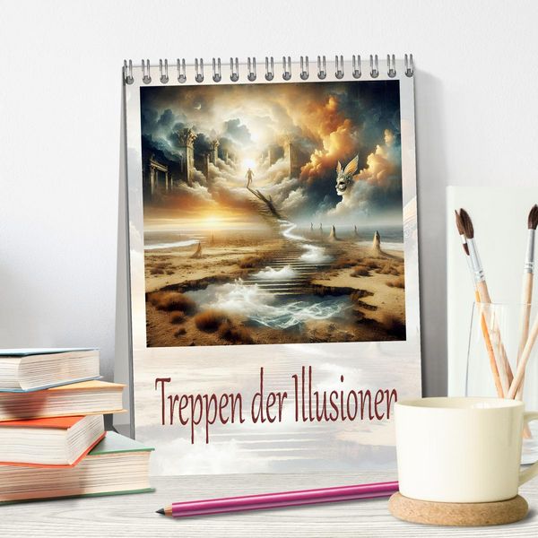 Produktbild: Treppen der Illusionen (Tischkalender 2026 DIN A5 hoch), CALVENDO Monatskalender
