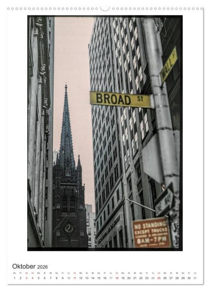 Produktbild: NEW YORK CITY - Vintage Views (Wandkalender 2026 DIN A2 hoch), CALVENDO Monatskalender
