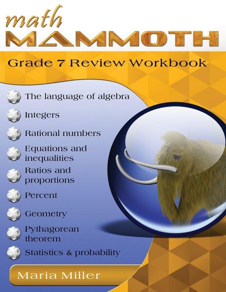 Produktbild: Math Mammoth Grade 7 Review Workbook