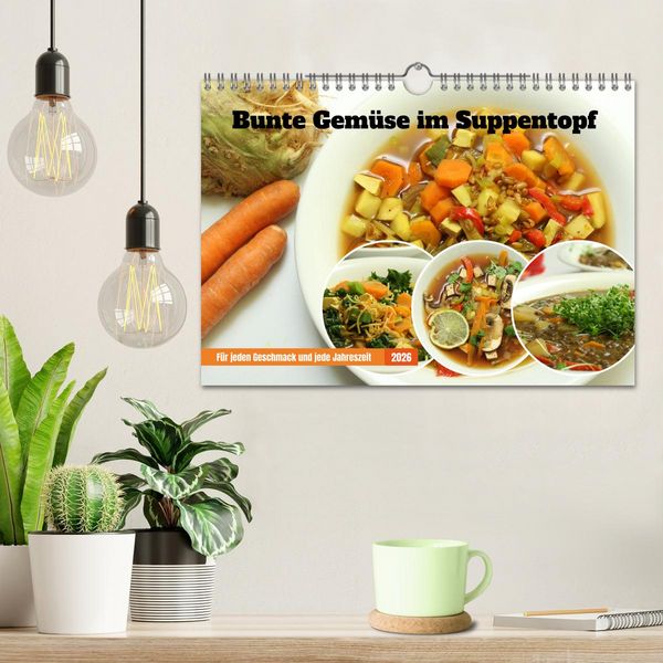 Produktbild: Bunte Gem&uuml;se im Suppentopf (Wandkalender 2026 DIN A4 quer), CALVENDO Monatskalender
