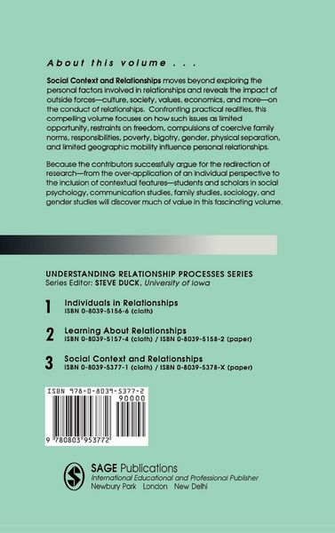 Produktbild: Social Context and Relationships