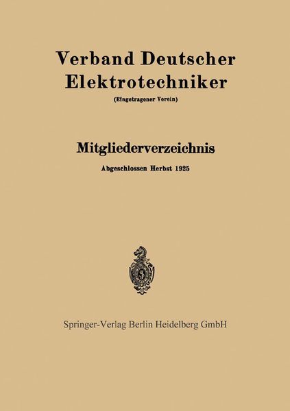 Produktbild: Mitgliederverzeichnis