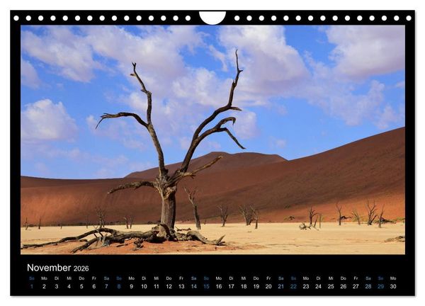 Produktbild: Namibia 2026 Farben der W&uuml;ste (Wandkalender 2026 DIN A4 quer), CALVENDO Monatskalender