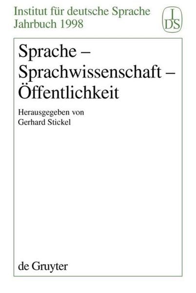 Produktbild: Sprache - Sprachwissenschaft - &Ouml;ffentlichkeit