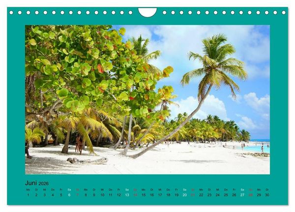 Produktbild: Die sch&ouml;nsten Str&auml;nde Karibik (Wandkalender 2026 DIN A4 quer), CALVENDO Monatskalender