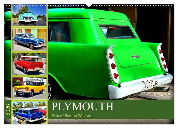 Produktbild: PLYMOUTH - Best of Station Wagons (Wandkalender 2026 DIN A2 quer), CALVENDO Monatskalender