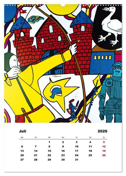 Produktbild: Pop Art - Atelier Zippo (hochwertiger Premium Wandkalender 2026 DIN A2 hoch), Kunstdruck in Hochglanz
