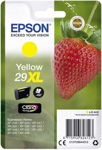 Epson Druckerpatrone T2994, 29XL Original Gelb C13T29944012