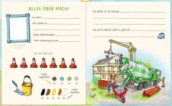 Freundebuch: Baustelle - Alle meine Freunde (Buchbonus)