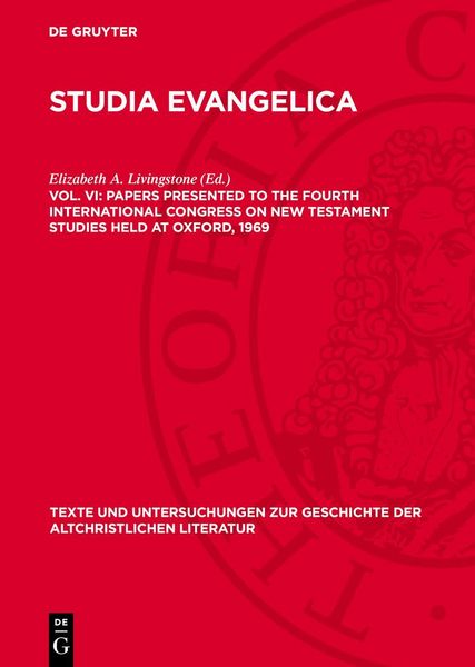 Produktbild: Papers presented to the Fourth International Congress on New Testament Studies held at Oxford, 1969