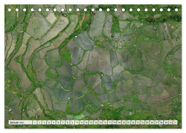 Produktbild: Indonesien von oben - spektakul&auml;re Landschaften aus der Vogelperspektive (Tischkalender 2027 DIN A5 quer), CALVENDO Monatskalender