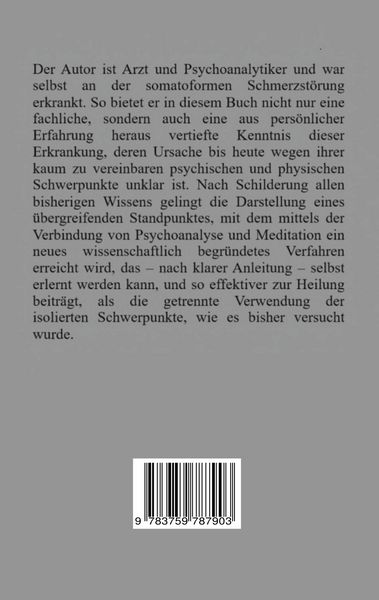 Produktbild: Die somatoforme Schmerzst&ouml;rung