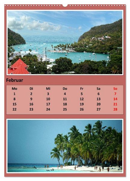 Produktbild: Karibik - Eindr&uuml;cke einer Kreuzfahrt (Wandkalender 2027 DIN A2 hoch), CALVENDO Monatskalender