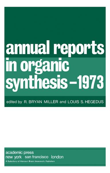 Produktbild: Annual Reports in Organic Synthesis-1973