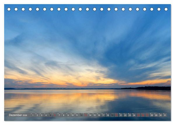 Produktbild: Traumhafter Chiemsee &ndash; Impressionen vom Bayerischen Meer (Tischkalender 2026 DIN A5 quer), CALVENDO Monatskalender