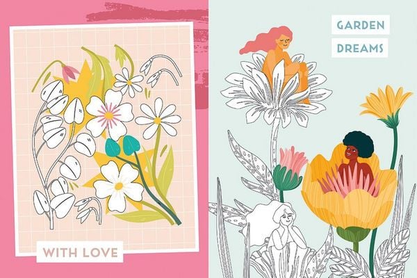 Produktbild: Flow&reg; Ausmalbuch. Floral Edition
