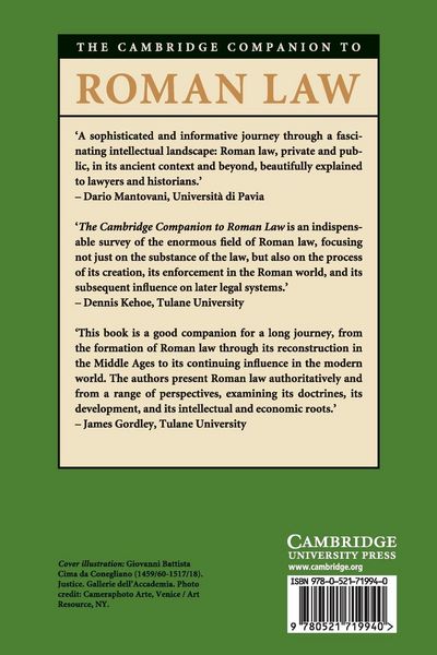 Produktbild: The Cambridge Companion to Roman Law