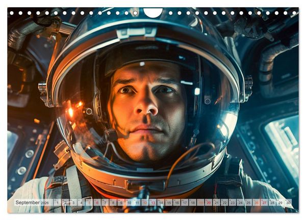 Produktbild: Astronaut - Unterwegs in der Galaxie (Wandkalender 2026 DIN A4 quer), CALVENDO Monatskalender