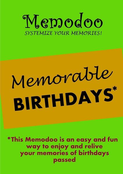 Produktbild: Memodoo Memorable Birthdays