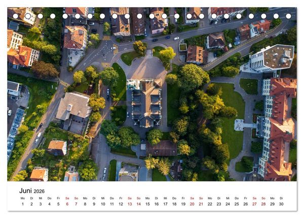 Produktbild: Luftbildkalender St. Gallen 2026 (Tischkalender 2026 DIN A5 quer), CALVENDO Monatskalender