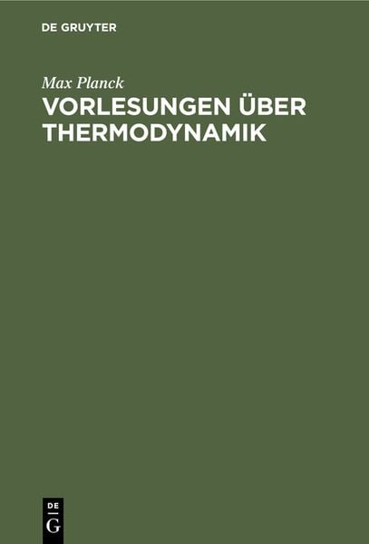 Produktbild: Vorlesungen &uuml;ber Thermodynamik