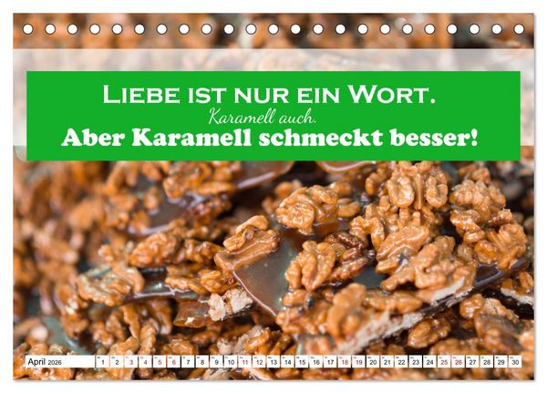 Produktbild: Liebe aus Zucker (Tischkalender 2026 DIN A5 quer), CALVENDO Monatskalender
