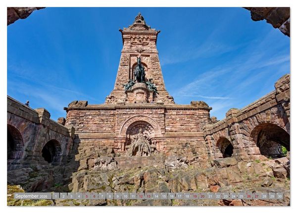 Produktbild: Das Kyffh&auml;user Denkmal (Tischkalender 2026 DIN A5 quer), CALVENDO Monatskalender