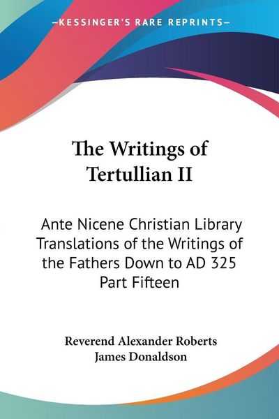 Produktbild: The Writings of Tertullian II